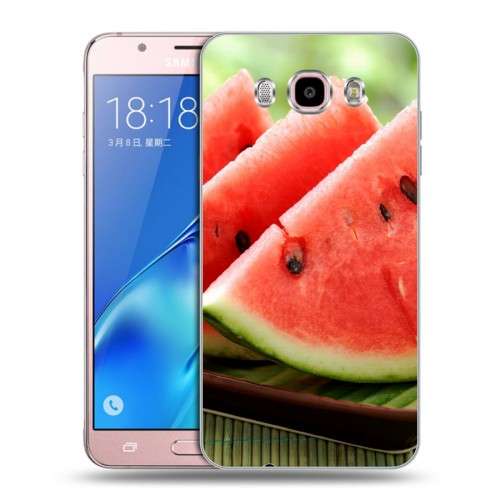 Дизайнерский силиконовый с усиленными углами чехол для Samsung Galaxy J5 (2016) Арбузы