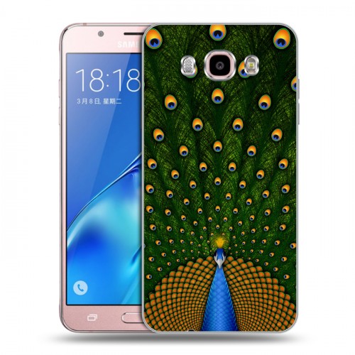 Дизайнерский силиконовый с усиленными углами чехол для Samsung Galaxy J5 (2016) Павлины