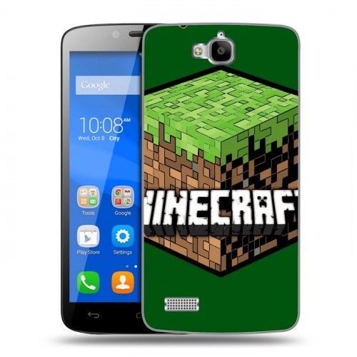 Дизайнерский пластиковый чехол для Huawei Honor 3C Lite Minecraft