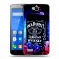 Дизайнерский пластиковый чехол для Huawei Honor 3C Lite Jack Daniels