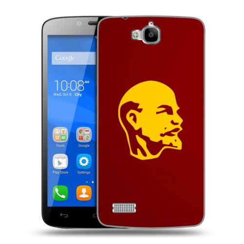 Дизайнерский пластиковый чехол для Huawei Honor 3C Lite Владимир Ленин