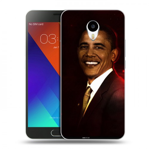 Дизайнерский пластиковый чехол для Meizu M3 Note Барак Обама