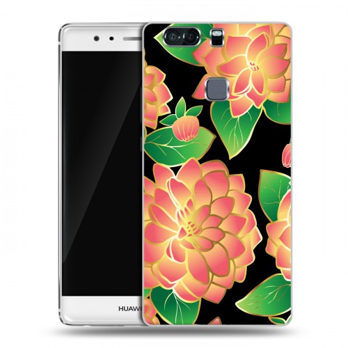 Дизайнерский пластиковый чехол для Huawei P9 Plus Люксовые цветы