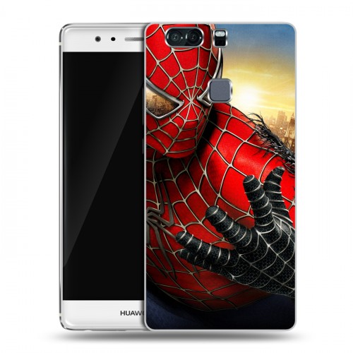 Дизайнерский пластиковый чехол для Huawei P9 Plus Человек -паук