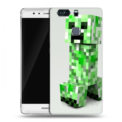 Дизайнерский пластиковый чехол для Huawei P9 Plus Minecraft