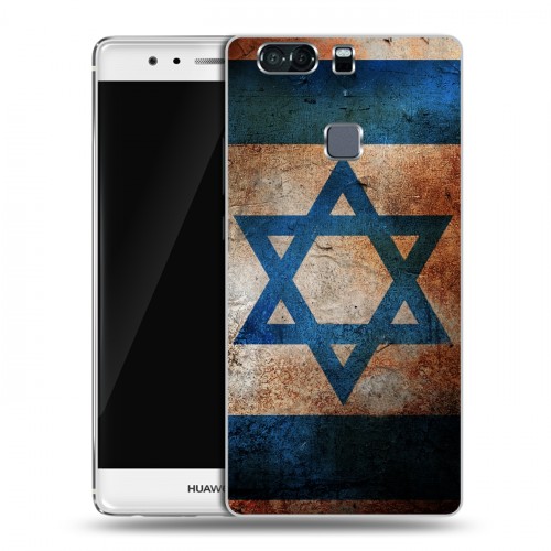 Дизайнерский пластиковый чехол для Huawei P9 Plus Флаг Израиля