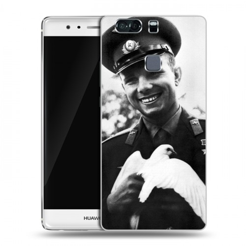 Дизайнерский пластиковый чехол для Huawei P9 Plus Юрий Гагарин