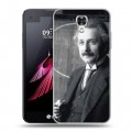 Дизайнерский пластиковый чехол для LG X view Альберт Эйнштейн