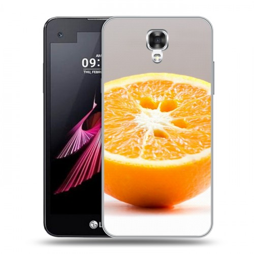 Дизайнерский пластиковый чехол для LG X view Апельсины