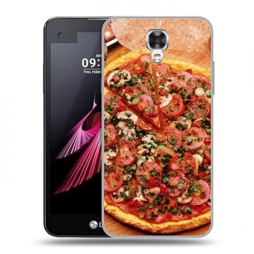 Дизайнерский пластиковый чехол для LG X view Пицца