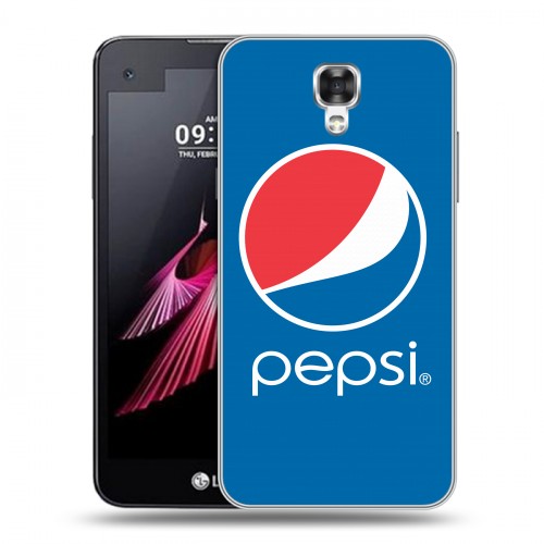 Дизайнерский пластиковый чехол для LG X view Pepsi