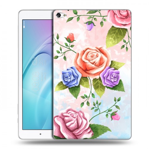 Дизайнерский силиконовый чехол для Huawei MediaPad T2 10.0 Pro Романтик цветы