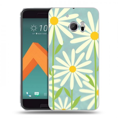 Дизайнерский пластиковый чехол для HTC 10 Романтик цветы