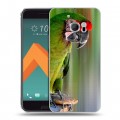 Дизайнерский пластиковый чехол для HTC 10 Попугаи