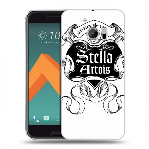 Дизайнерский пластиковый чехол для HTC 10 Stella Artois