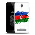 Полупрозрачный дизайнерский пластиковый чехол для Umi Touch Флаг Азербайджана
