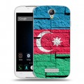 Дизайнерский пластиковый чехол для Doogee X6 Флаг Азербайджана