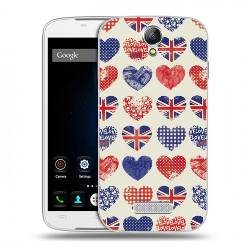 Дизайнерский пластиковый чехол для Doogee X6 British love