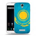 Дизайнерский силиконовый чехол для Doogee X6 Флаг Казахстана