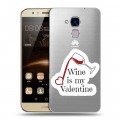 Полупрозрачный дизайнерский пластиковый чехол для Huawei Honor 5C День Святого Валентина