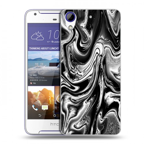 Дизайнерский пластиковый чехол для HTC Desire 830 Черно-белые тенденции