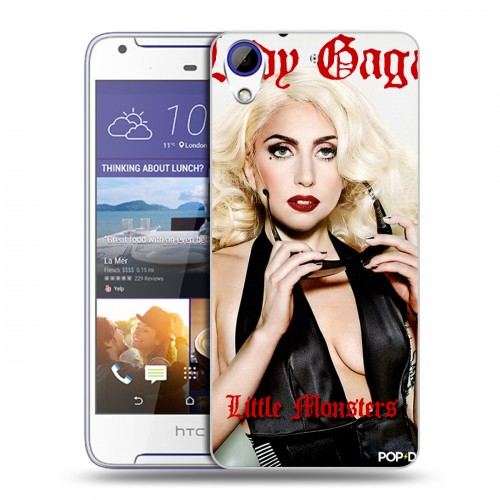 Дизайнерский пластиковый чехол для HTC Desire 830 Леди Гага