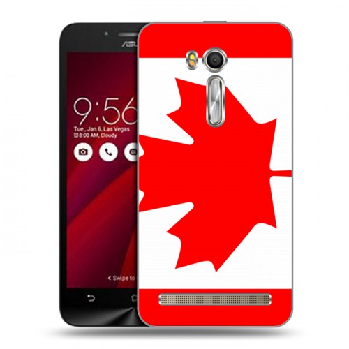 Дизайнерский пластиковый чехол для ASUS Zenfone Go 5.5 Флаг Канады