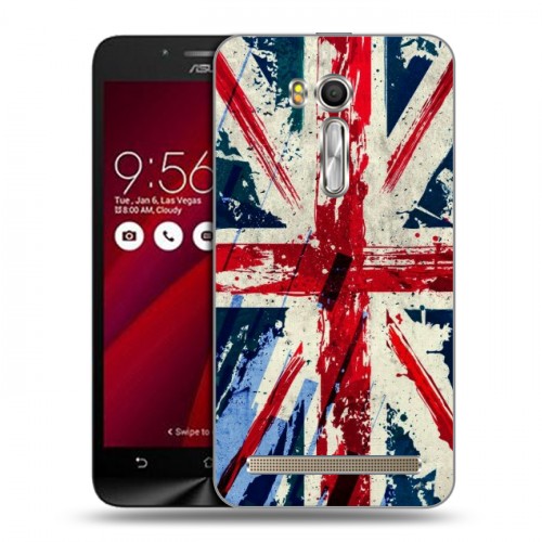 Дизайнерский пластиковый чехол для ASUS Zenfone Go 5.5 Флаг Британии