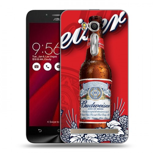 Дизайнерский силиконовый чехол для ASUS Zenfone Go 5.5 Budweiser