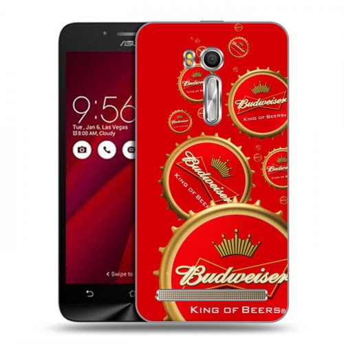Дизайнерский силиконовый чехол для ASUS Zenfone Go 5.5 Budweiser