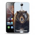 Дизайнерский пластиковый чехол для Lenovo K5 Note Медведь