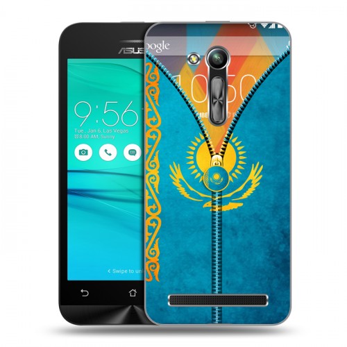 Дизайнерский пластиковый чехол для ASUS ZenFone Go 4.5 ZB452KG Флаг Казахстана