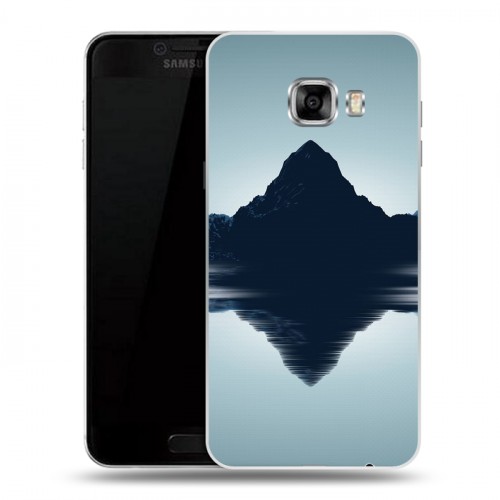 Дизайнерский пластиковый чехол для Samsung Galaxy C7 Горы