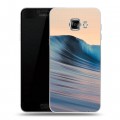 Дизайнерский пластиковый чехол для Samsung Galaxy C7 волны