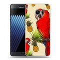 Дизайнерский пластиковый чехол для Samsung Galaxy Note 7 Птицы и фрукты