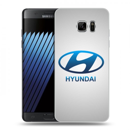 Дизайнерский пластиковый чехол для Samsung Galaxy Note 7 Hyundai