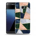Дизайнерский пластиковый чехол для Samsung Galaxy Note 7 Геометрический мрамор