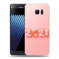 Дизайнерский пластиковый чехол для Samsung Galaxy Note 7 Happy 2021