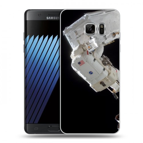 Дизайнерский пластиковый чехол для Samsung Galaxy Note 7 Космонавт
