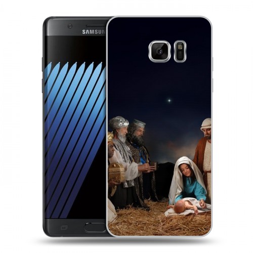 Дизайнерский пластиковый чехол для Samsung Galaxy Note 7 Рождество Христово