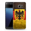 Дизайнерский пластиковый чехол для Samsung Galaxy Note 7 Флаг Германии