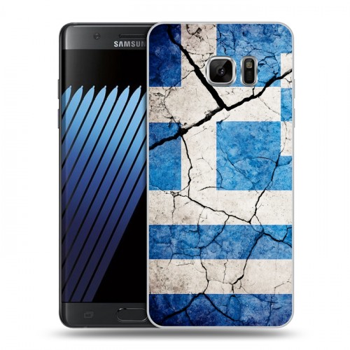 Дизайнерский пластиковый чехол для Samsung Galaxy Note 7 Флаг Греции