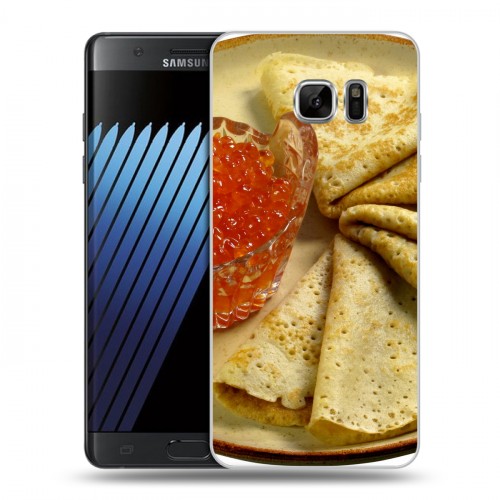 Дизайнерский пластиковый чехол для Samsung Galaxy Note 7 Блины