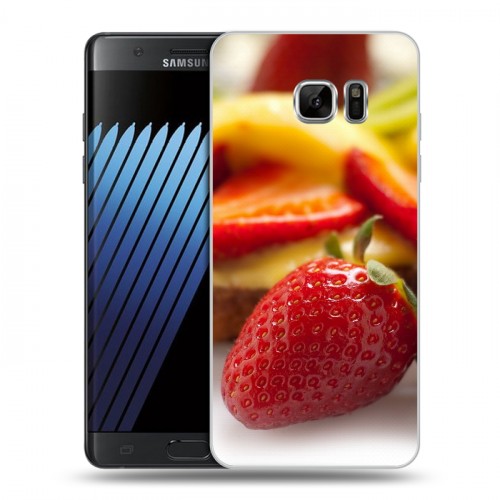 Дизайнерский пластиковый чехол для Samsung Galaxy Note 7 Клубника
