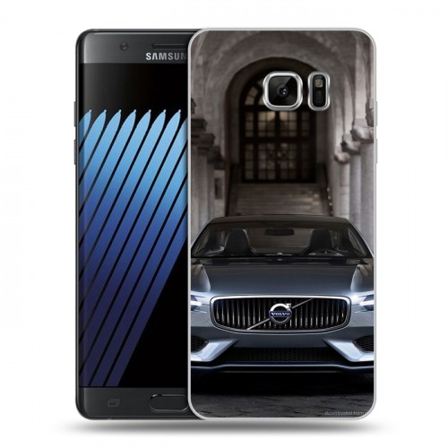 Дизайнерский пластиковый чехол для Samsung Galaxy Note 7 Volvo
