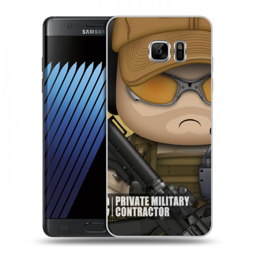 Дизайнерский пластиковый чехол для Samsung Galaxy Note 7 Армейцы мультяшки