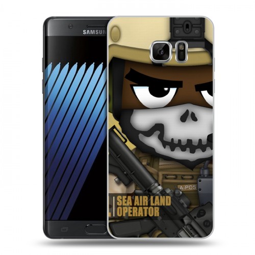 Дизайнерский пластиковый чехол для Samsung Galaxy Note 7 Армейцы мультяшки