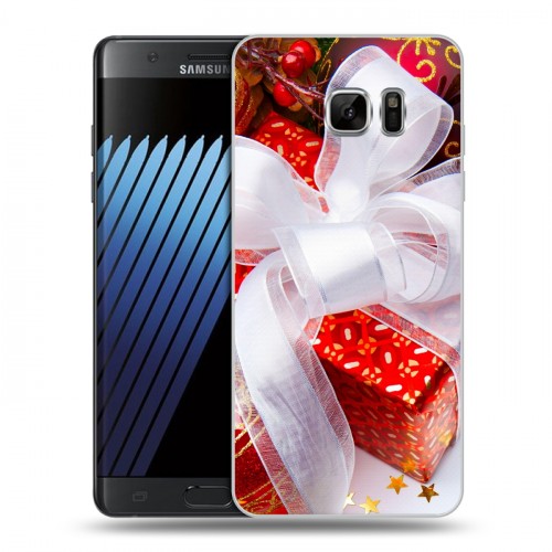Дизайнерский пластиковый чехол для Samsung Galaxy Note 7 Новогодняя хвоя