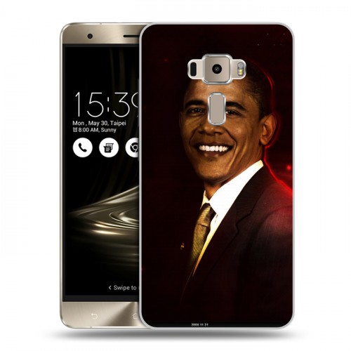 Дизайнерский пластиковый чехол для Asus ZenFone 3 Барак Обама