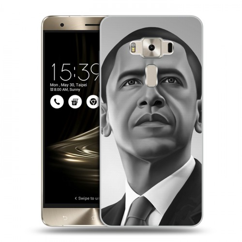 Дизайнерский силиконовый чехол для Asus ZenFone 3 Deluxe Барак Обама